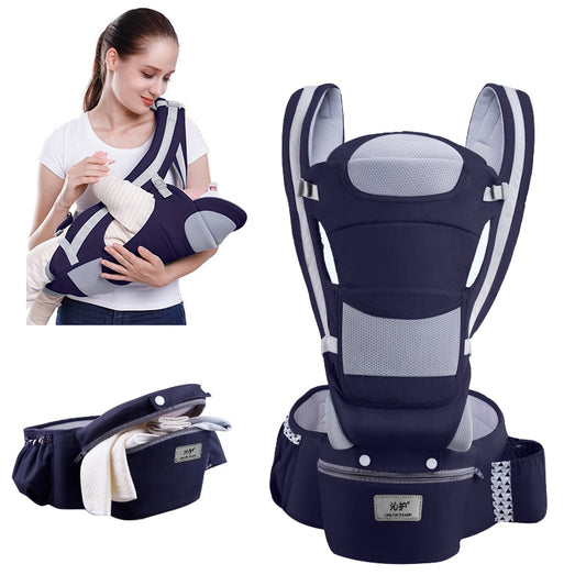 Porte-bébé ergonomique nouveau-né Bleu Profond Babys-like™